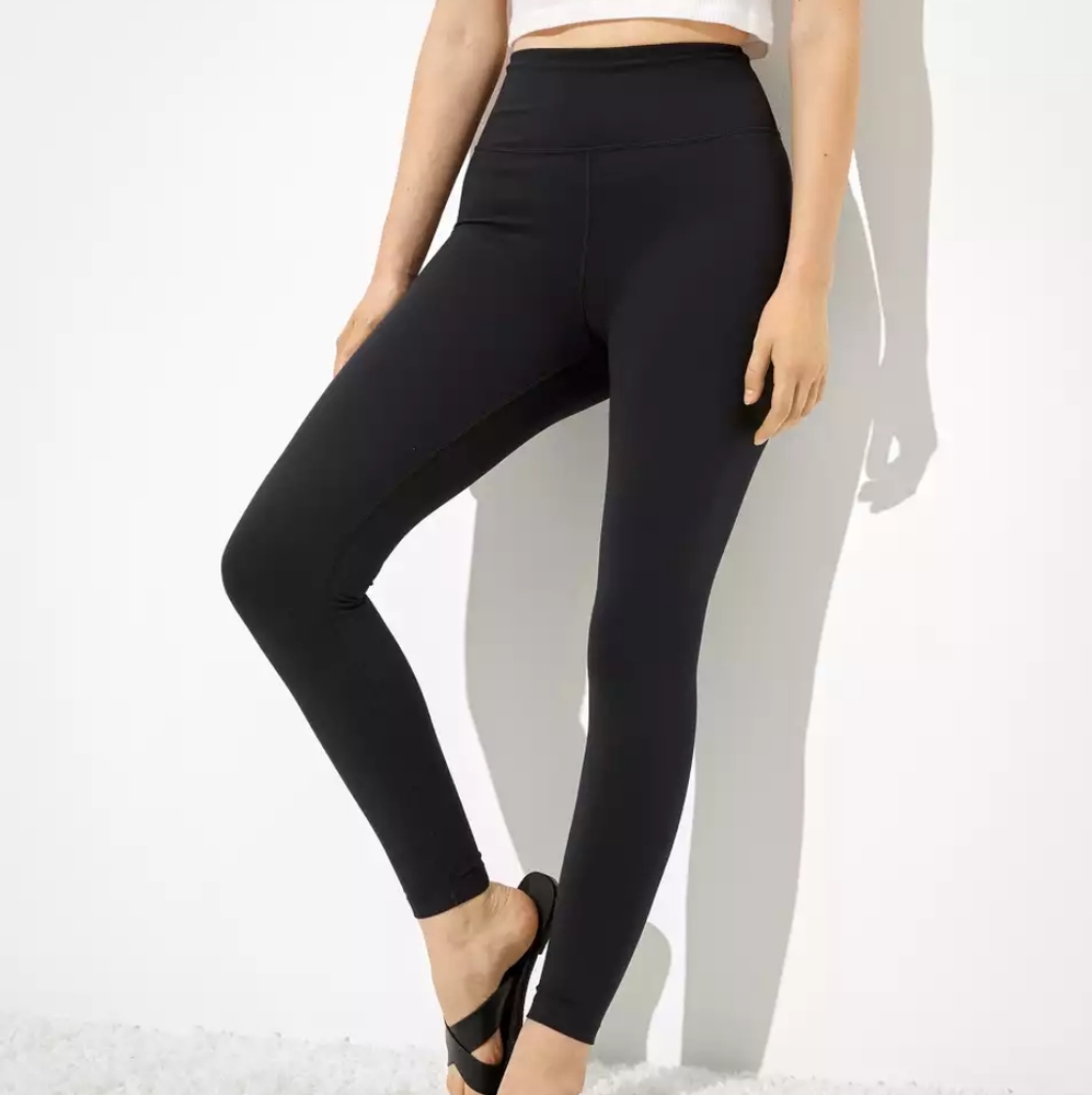 American Eagle Everything Leggings Black  Yoga Pants Size XXL Plus Size Stretchy